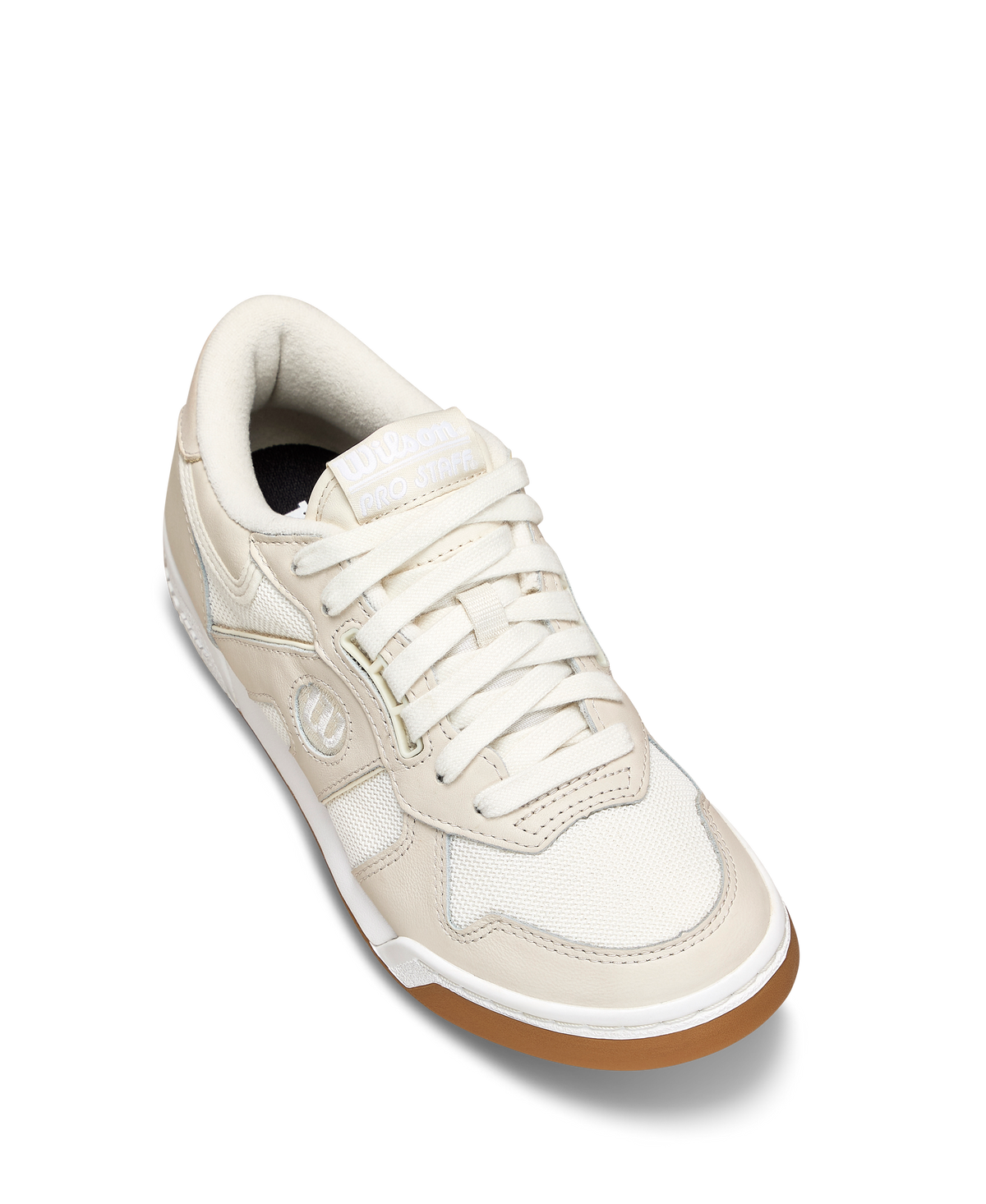 Wilson Pro Staff 87 Mesh Womens Lifestyle Sneakers, Tofu/White/Gum - alternate view 3