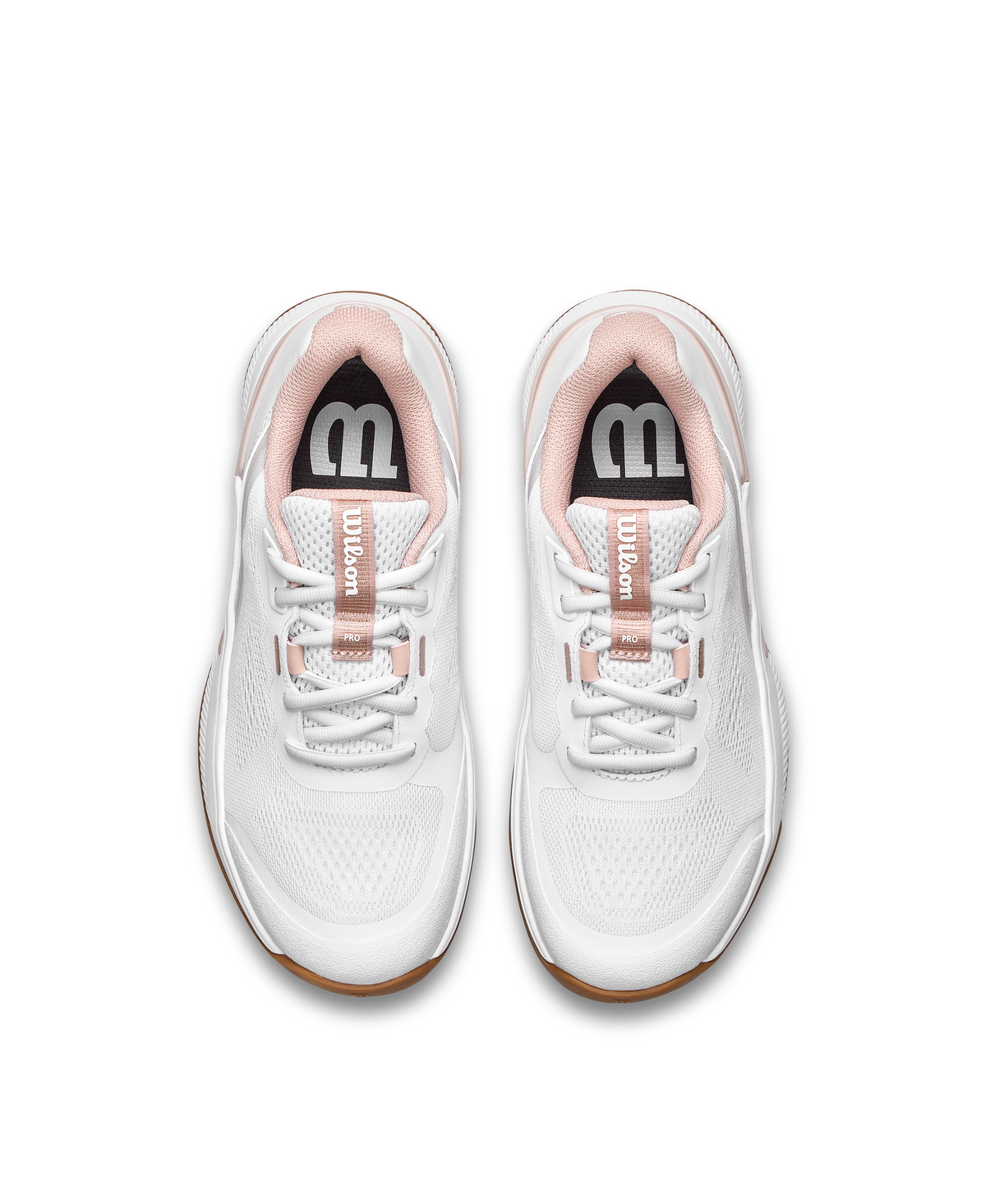 Wilson Intrigue Pro Junior Tennis Shoes, White/Cameo Rose/Gum - alternate view 4