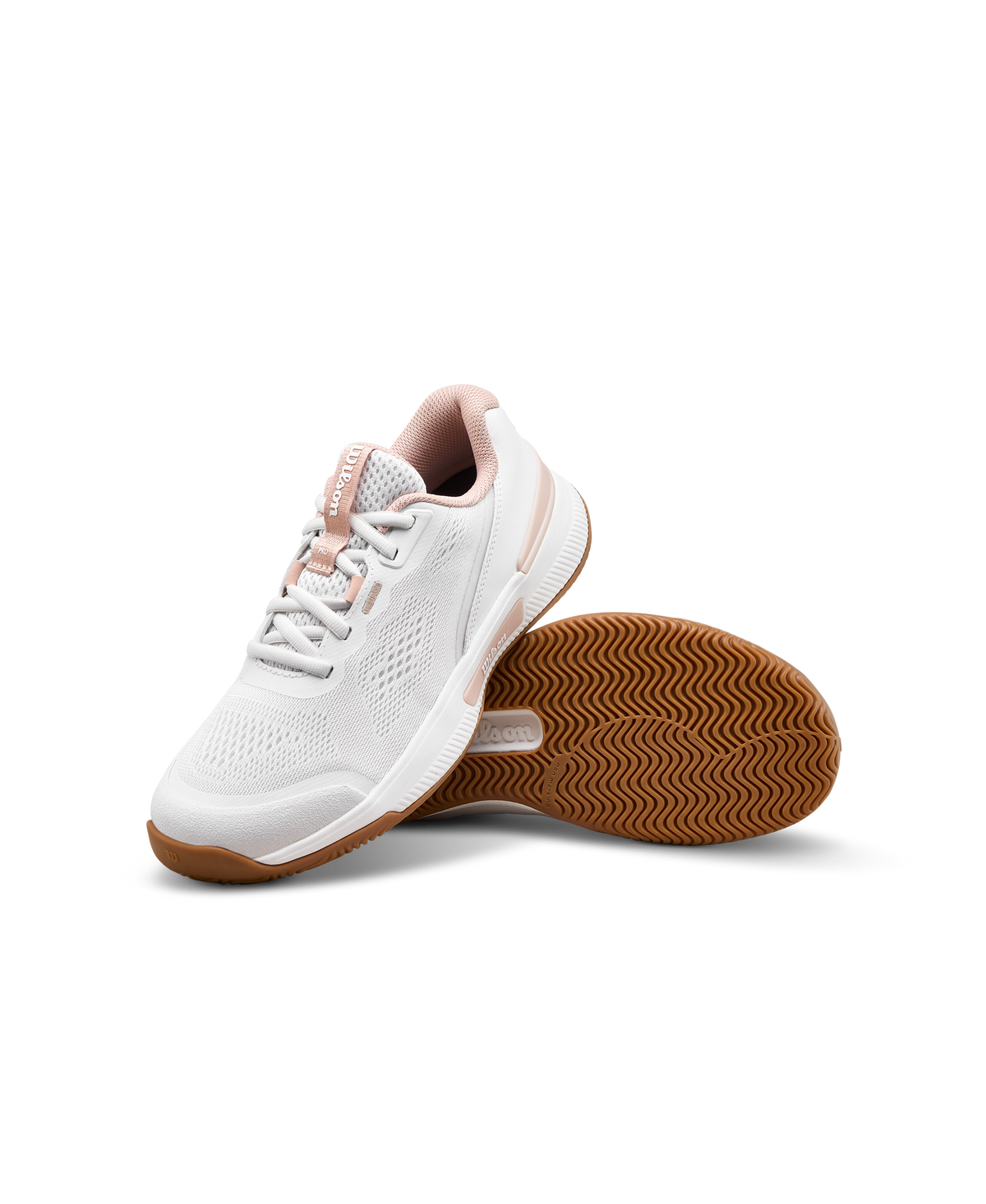 Wilson Intrigue Pro Junior Tennis Shoes, White/Cameo Rose/Gum - alternate view 6