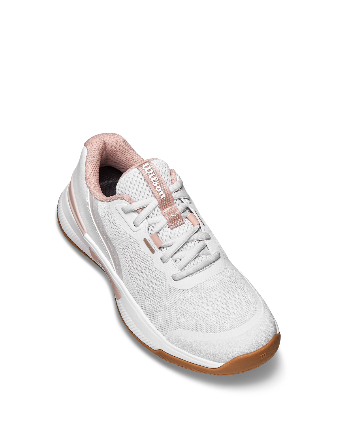 Wilson Intrigue Pro Junior Tennis Shoes, White/Cameo Rose/Gum - alternate view 2