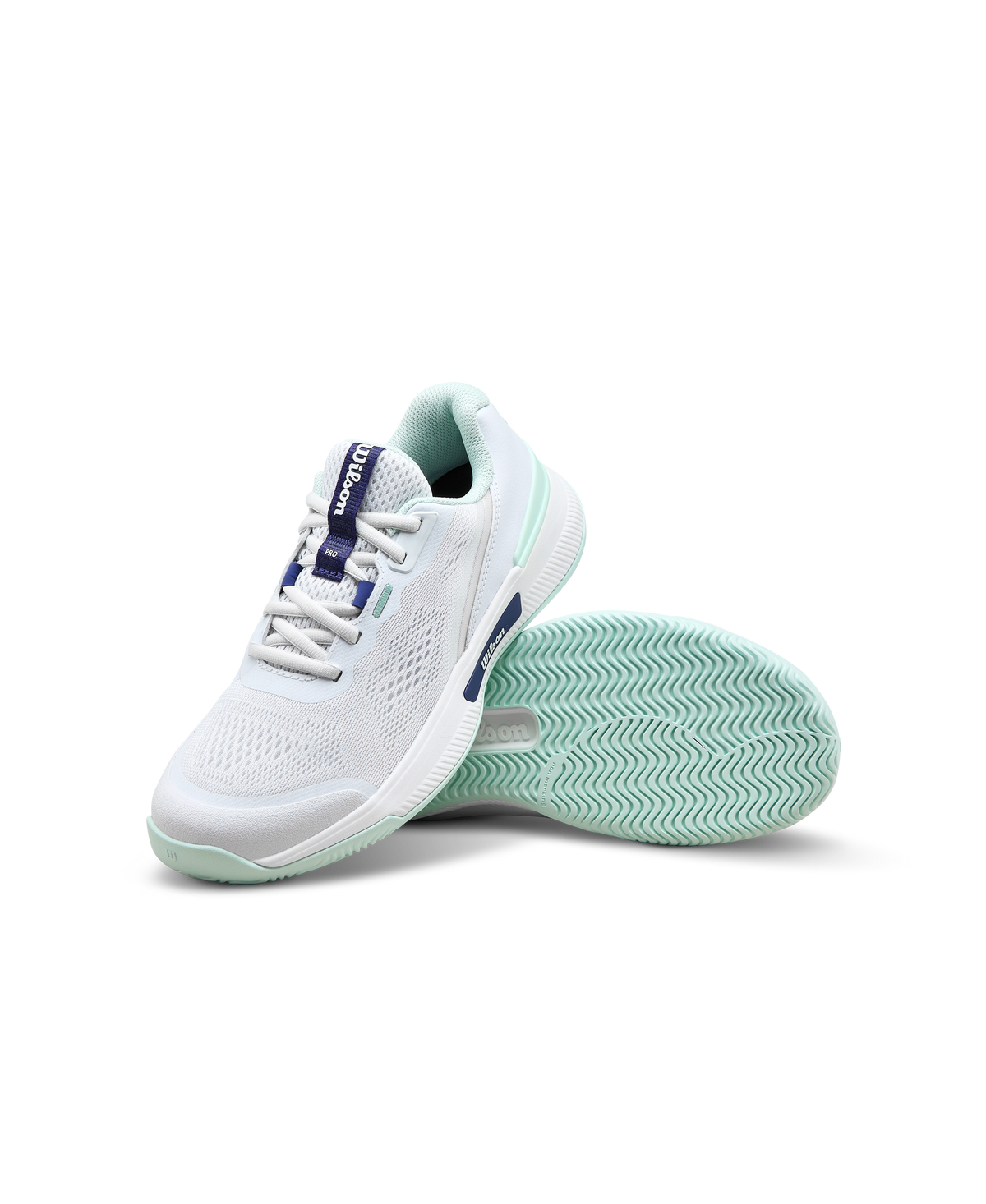 Wilson Intrigue Pro Junior Tennis Shoes, White/Bay/Skipper Blue - alternate view 6