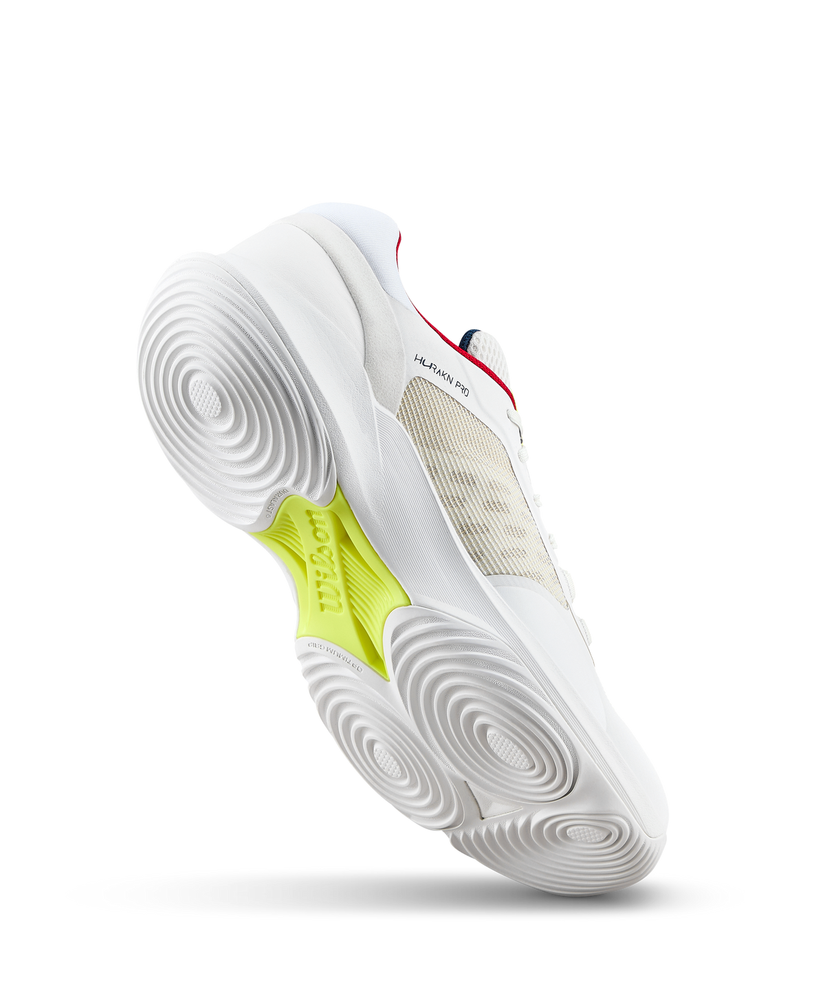 Wilson Hurakn Pro V2 Mens Padel Shoes, Snow White/Snow White/Safety Yellow - alternate view 2