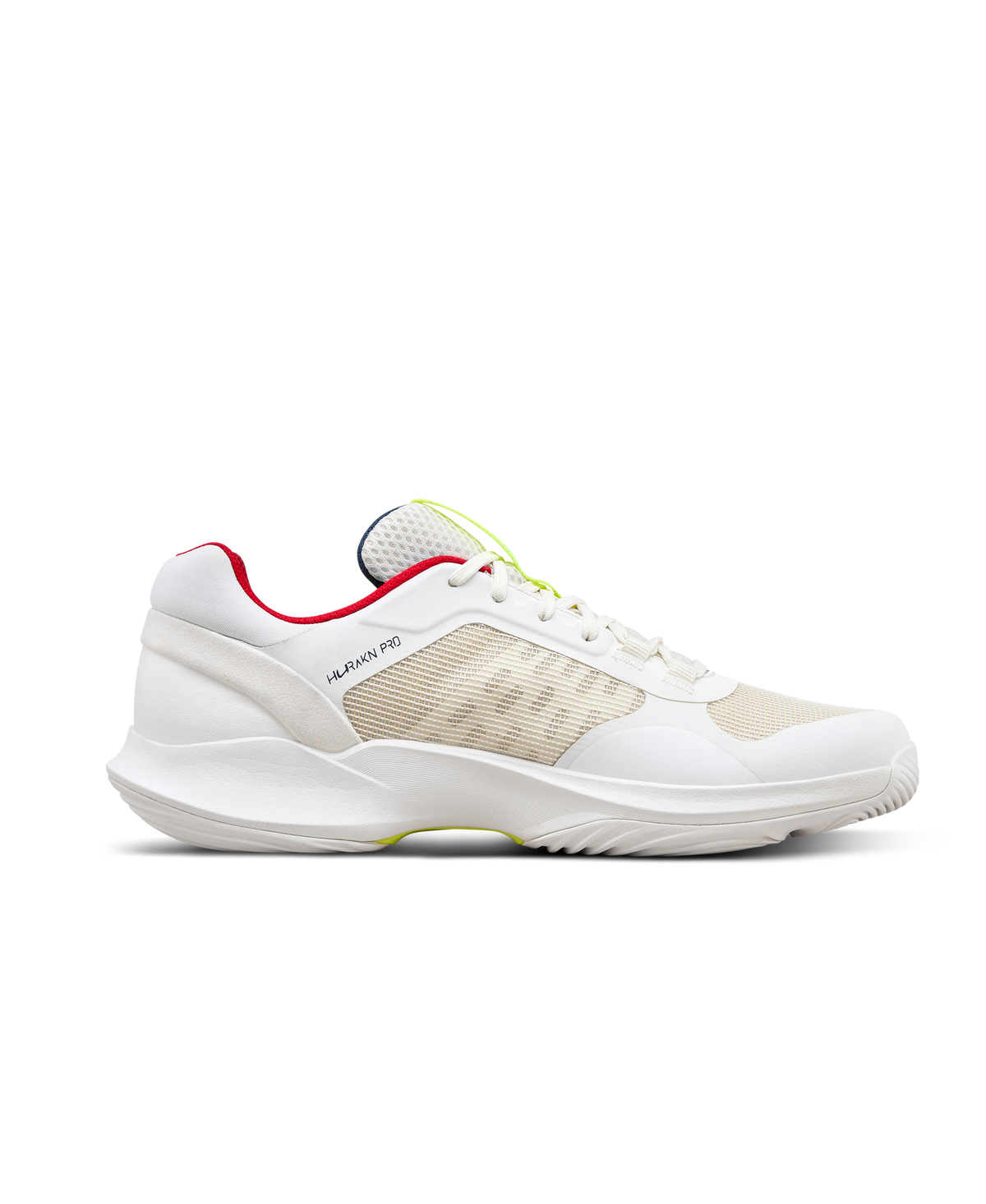 Wilson Hurakn Pro V2 Mens Padel Shoes, Snow White/Snow White/Safety Yellow - alternate view 1