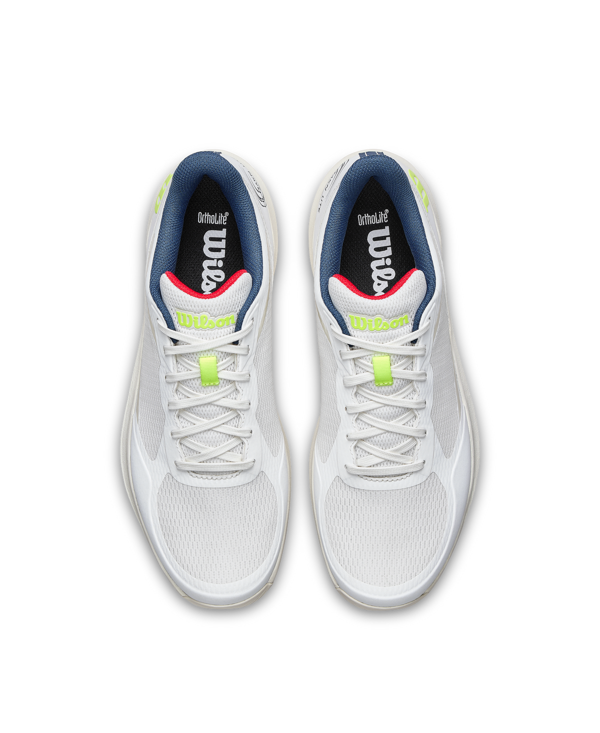 Wilson Hurakn Lite Mens Padel Shoes, Snow White/Safety Yellow - alternate view 4