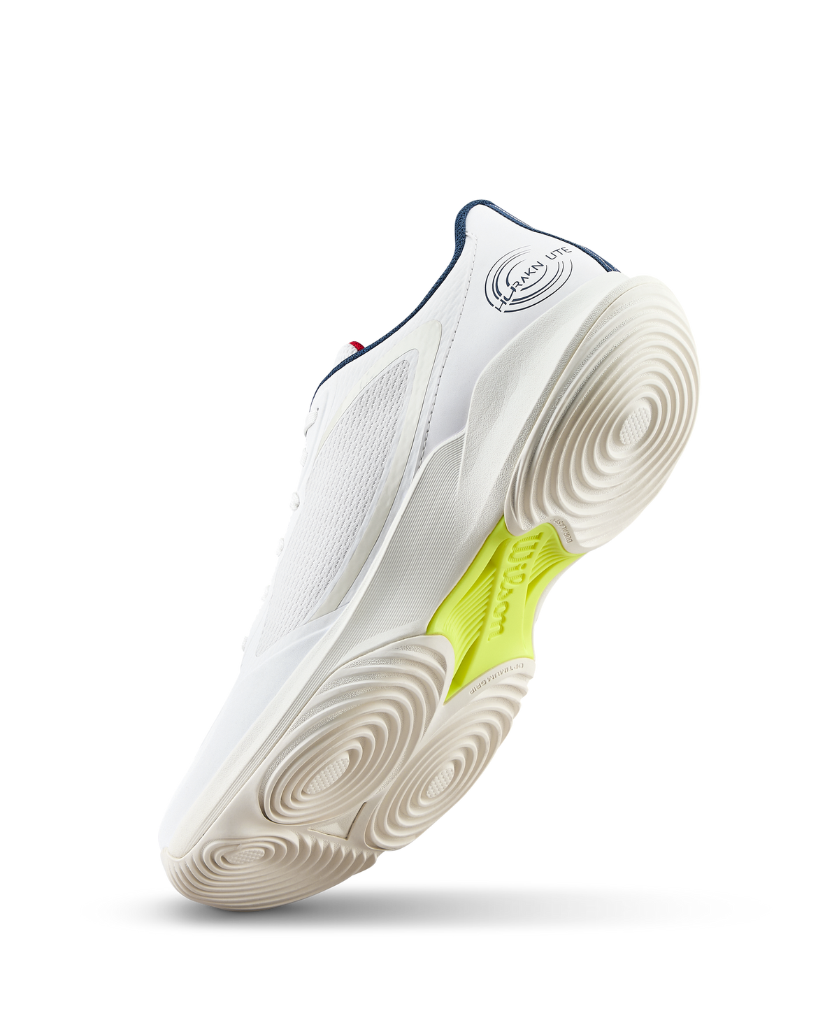 Wilson Hurakn Lite Mens Padel Shoes, Snow White/Safety Yellow - alternate view 3