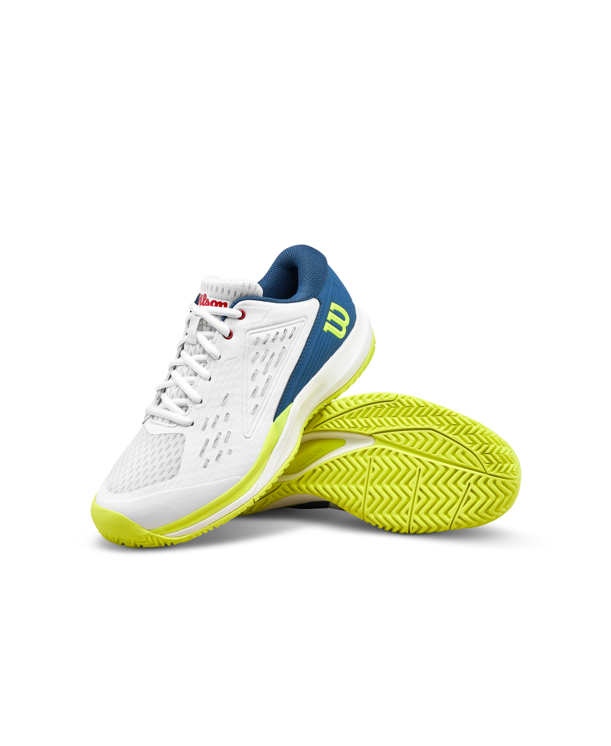 Wilson Rush Pro Ace Junior Tennis Shoes, Snow White/Ensign Blue - alternate view 6