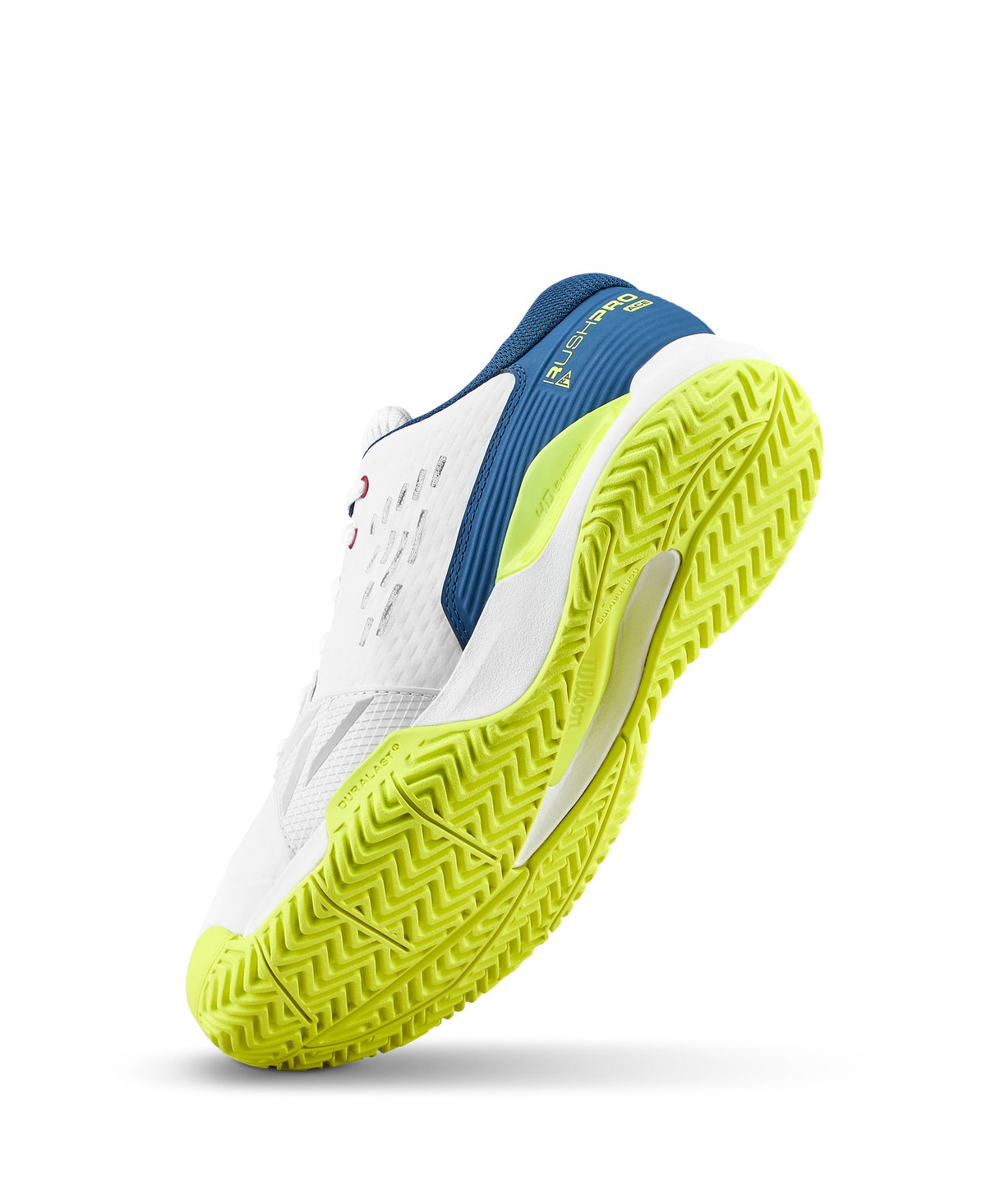 Wilson Rush Pro Ace Junior Tennis Shoes, Snow White/Ensign Blue - alternate view 3