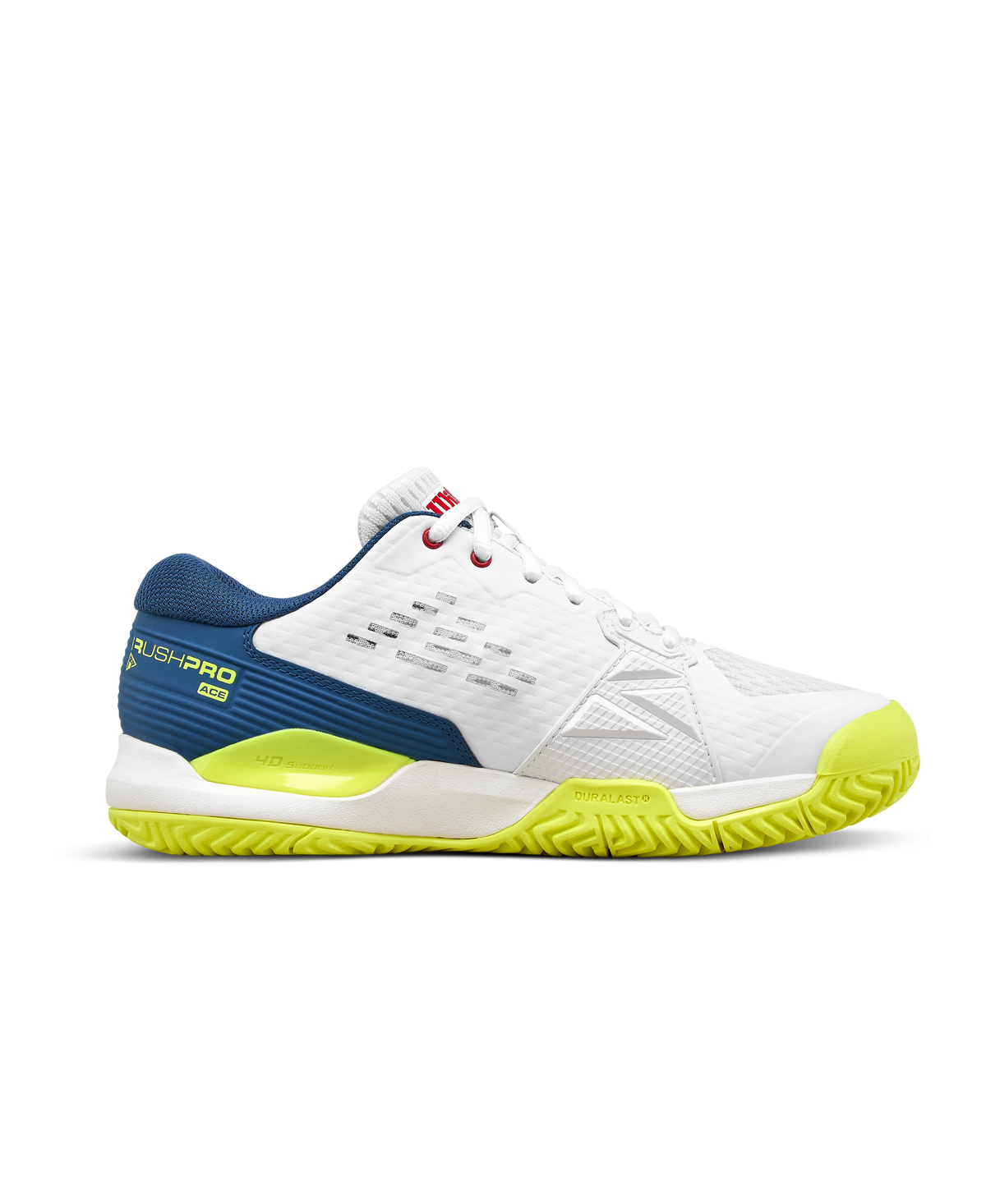 Wilson Rush Pro Ace Junior Tennis Shoes, Snow White/Ensign Blue - alternate view 1
