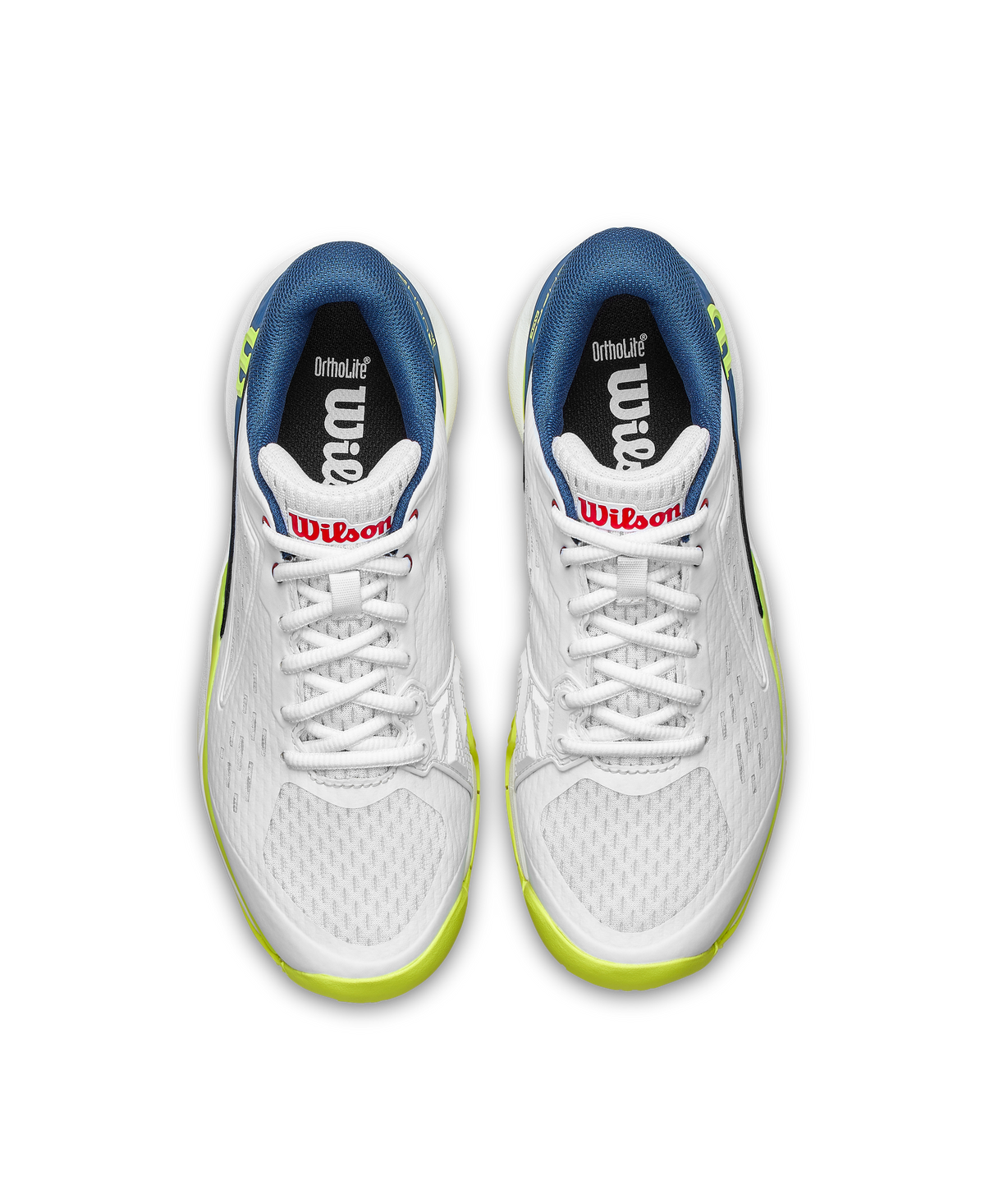 Wilson Rush Pro Ace Junior Tennis Shoes, Snow White/Ensign Blue - alternate view 4