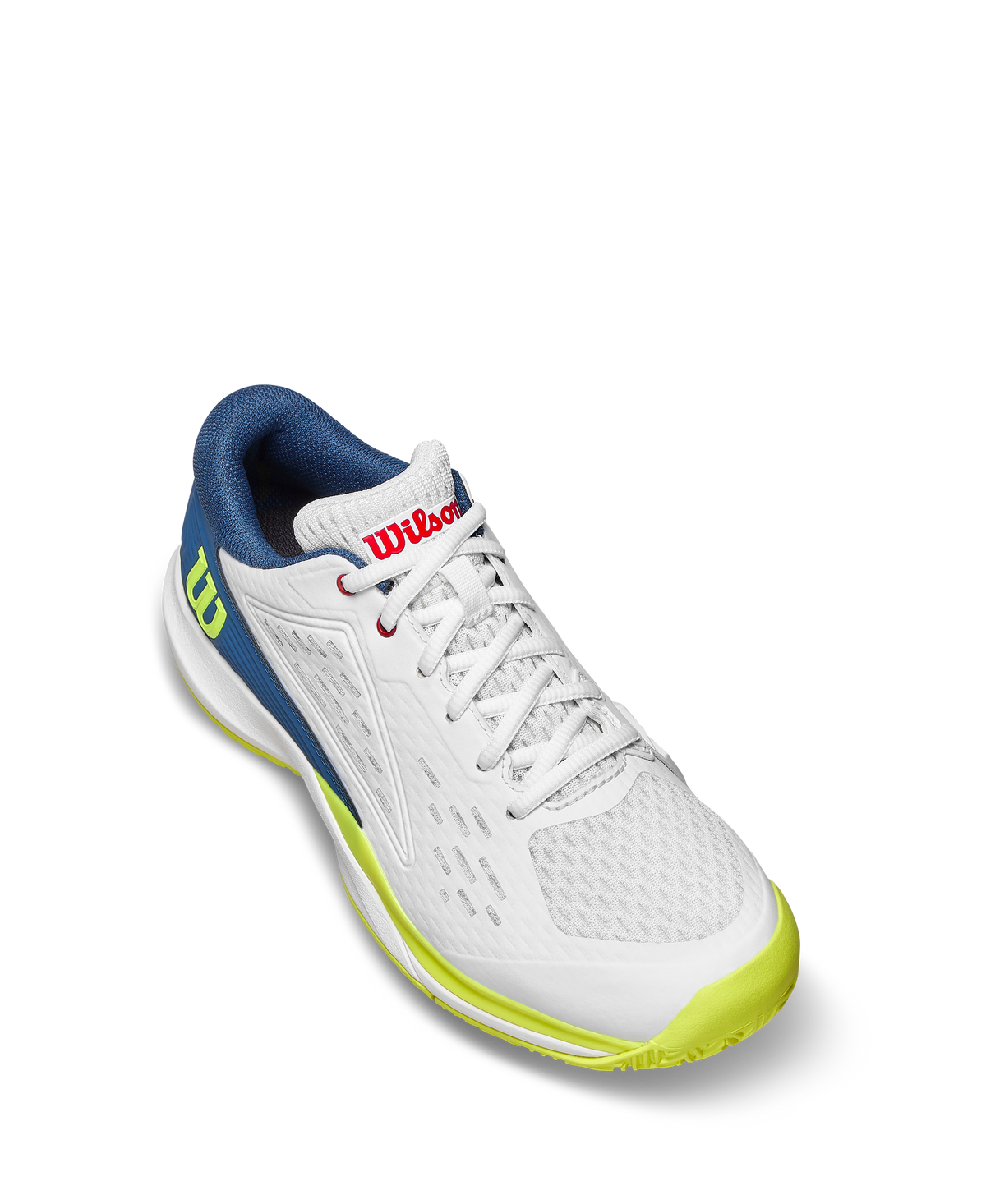 Wilson Rush Pro Ace Junior Tennis Shoes, Snow White/Ensign Blue - alternate view 2