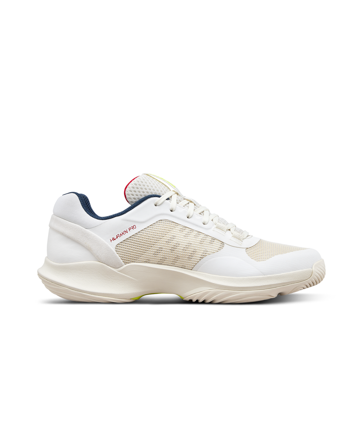 Wilson Hurakn Pro V2 Womens Padel Shoes, Snow White/Papyrus/Safety Yellow - alternate view 1