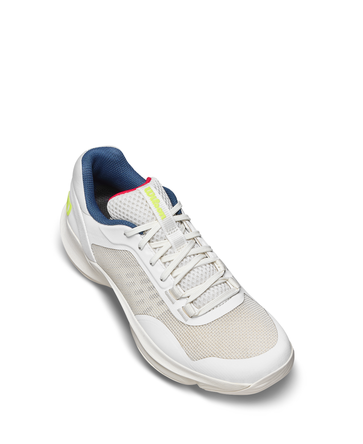 Wilson Hurakn Pro V2 Womens Padel Shoes, Snow White/Papyrus/Safety Yellow - alternate view 2