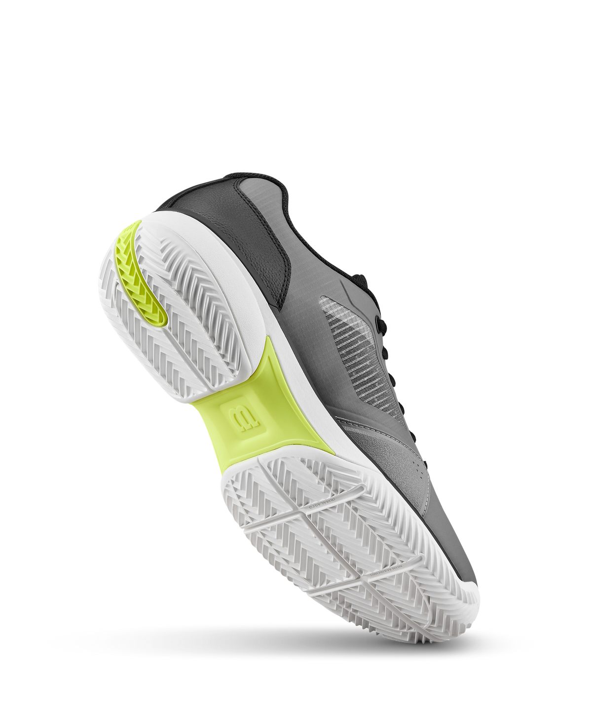 Wilson Rush Lite 5 Clay Mens Tennis Shoes, Titanium/Black/Safety Yellow - alternate view 2
