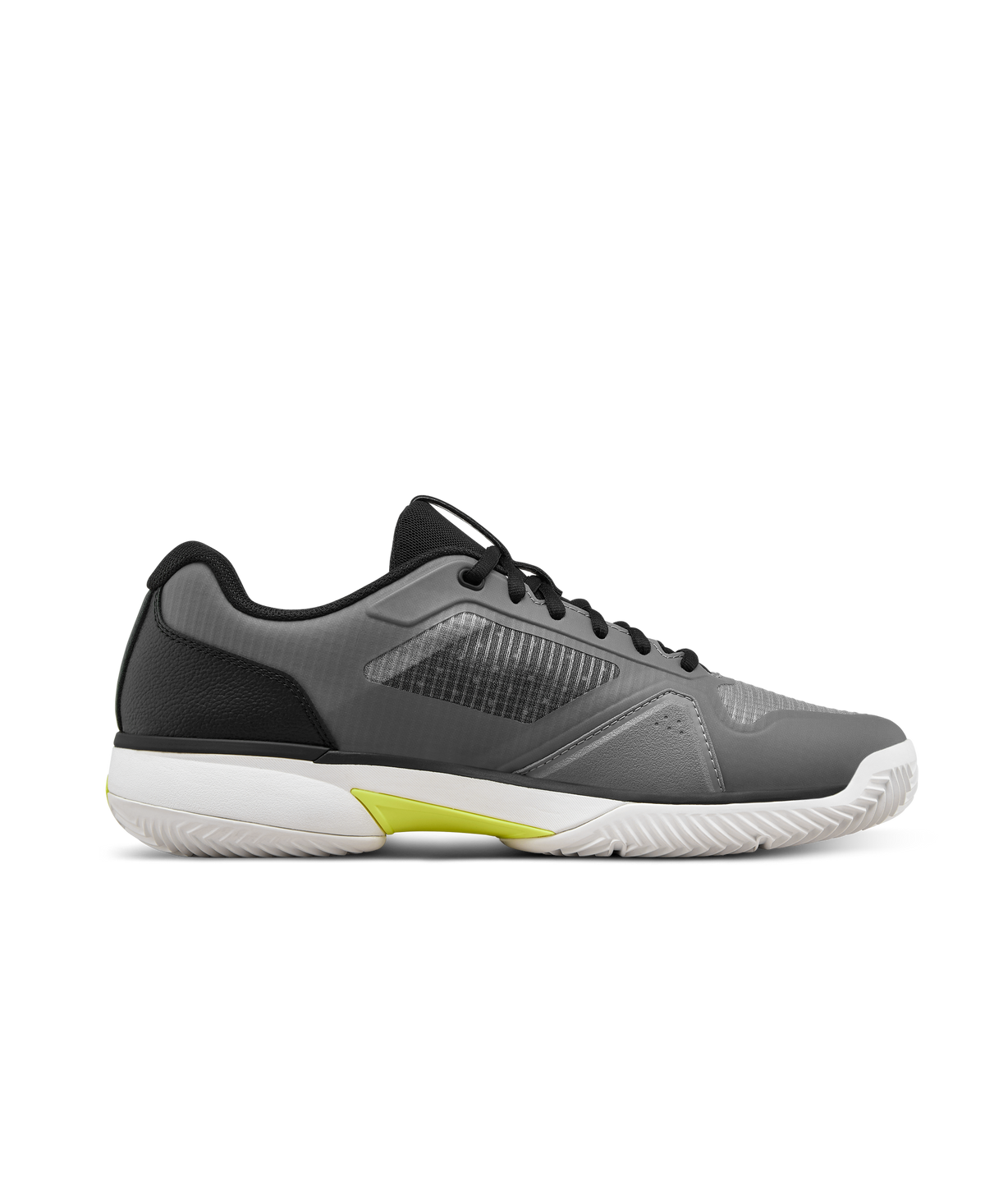 Wilson Rush Lite 5 Clay Mens Tennis Shoes, Titanium/Black/Safety Yellow - alternate view 1