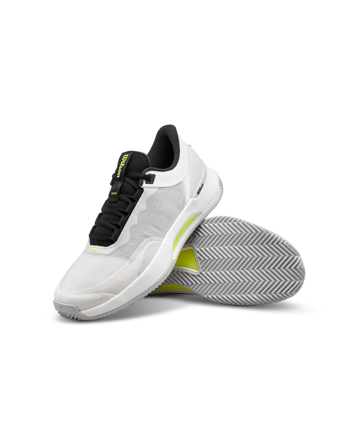 Wilson Intrigue Tour Clay Womens Tennis Shoes, Snow White/Snow White/Microchip - alternate view 6