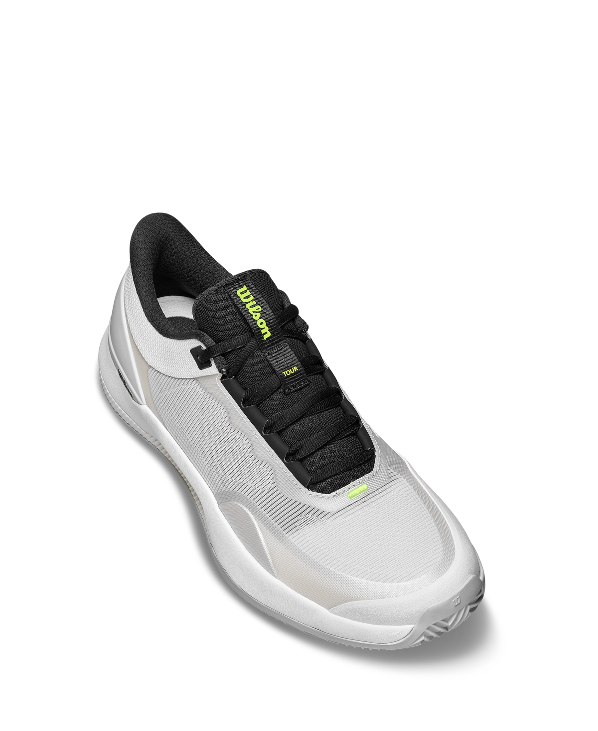 Wilson Intrigue Tour Clay Womens Tennis Shoes, Snow White/Snow White/Microchip - alternate view 2