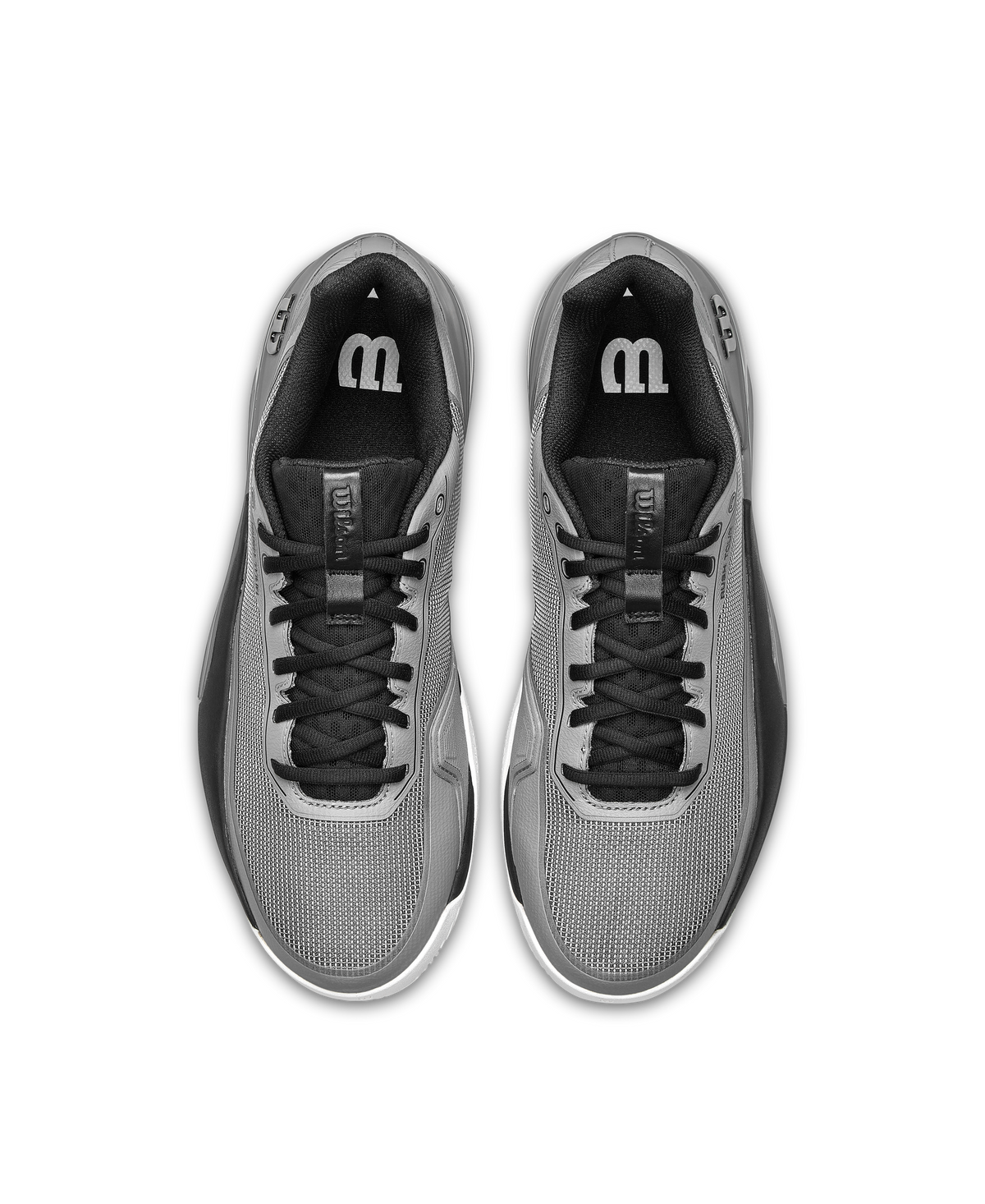 Wilson Rush Tour 5 Mens Tennis Shoes, Titanium/Black/Safety Yellow - alternate view 4