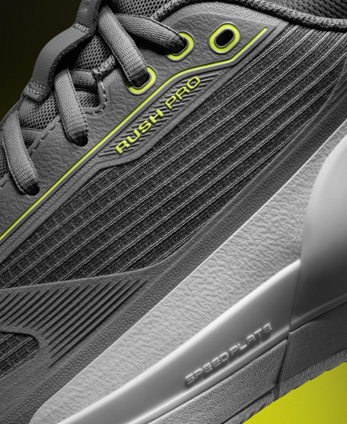 Wilson Rush Pro 5 Mens Tennis Shoes, Titanium/Snow White/Black - feature detail