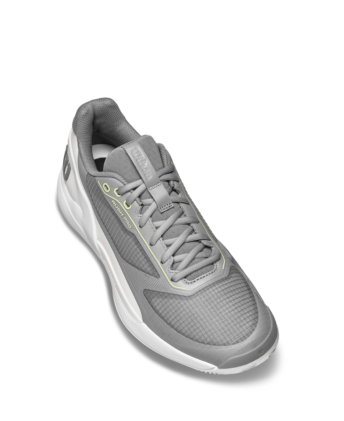 Wilson Rush Pro 5 Clay Mens Tennis Shoes, Titanium/Snow White/Black - alternate view 2