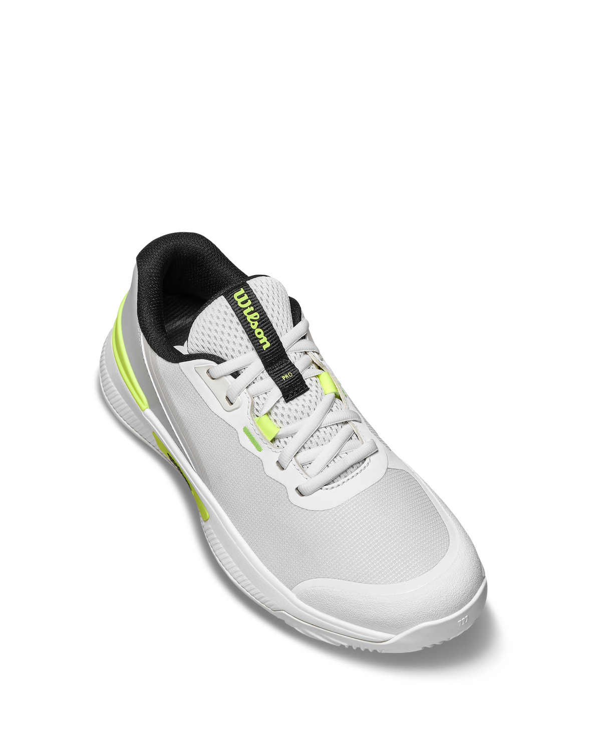 Wilson Intrigue Pro Clay Womens Tennis Shoes, Snow White/Snow White/Microchip - alternate view 3