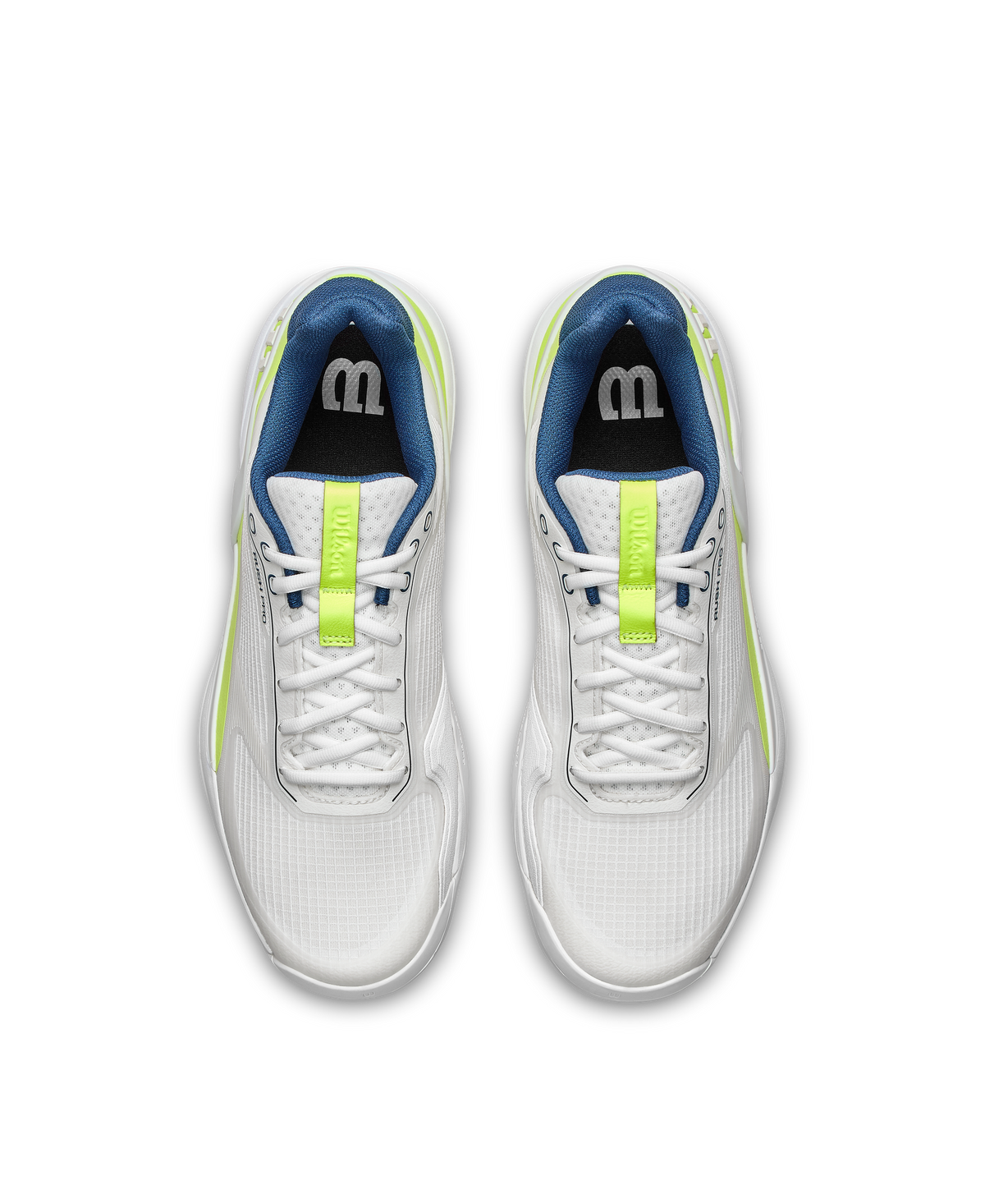 Wilson Rush Pro 5 Mens Padel Shoes, Snow White/Safety Yellow - alternate view 4
