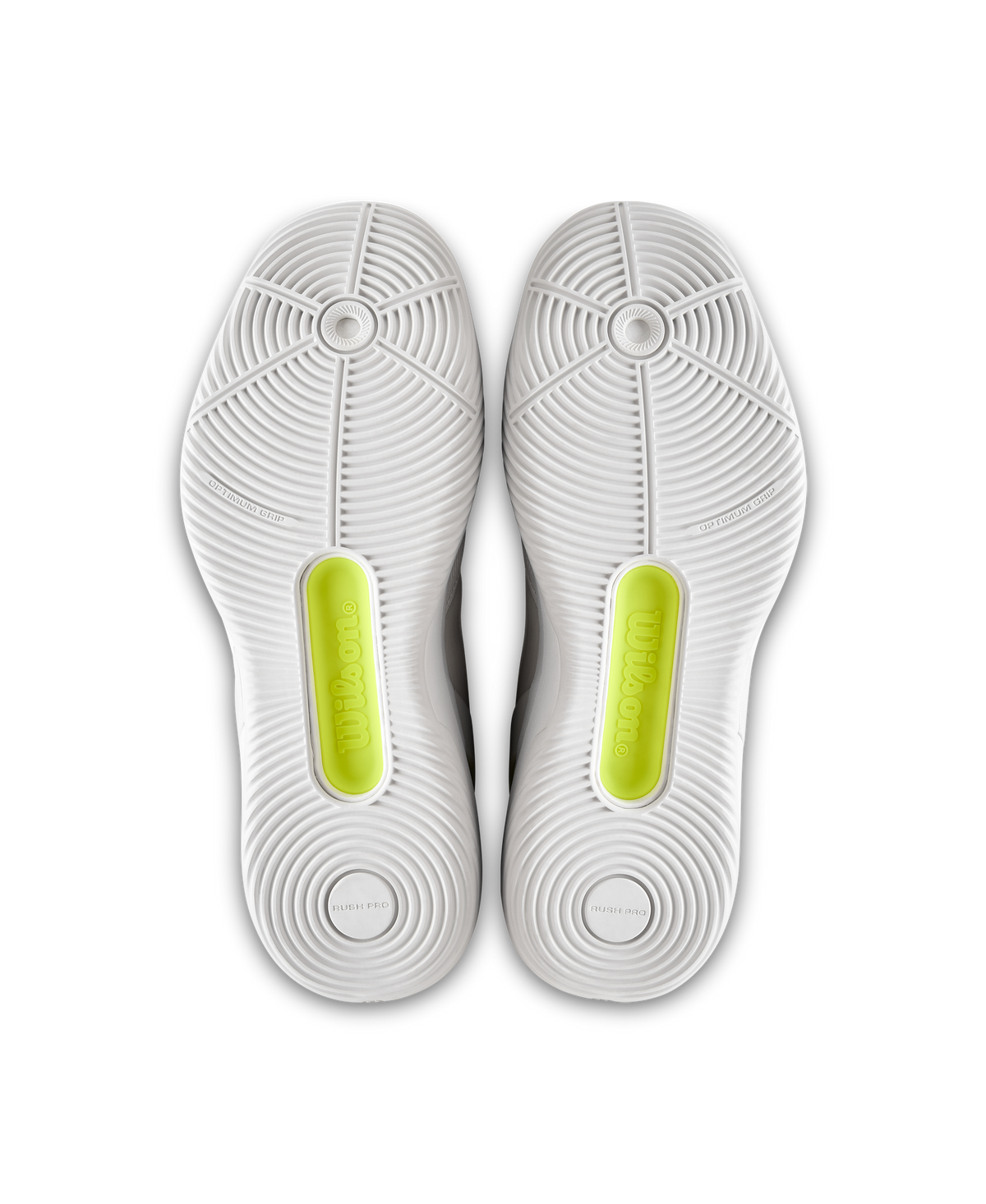 Wilson Rush Pro 5 Mens Padel Shoes, Snow White/Safety Yellow - alternate view 7