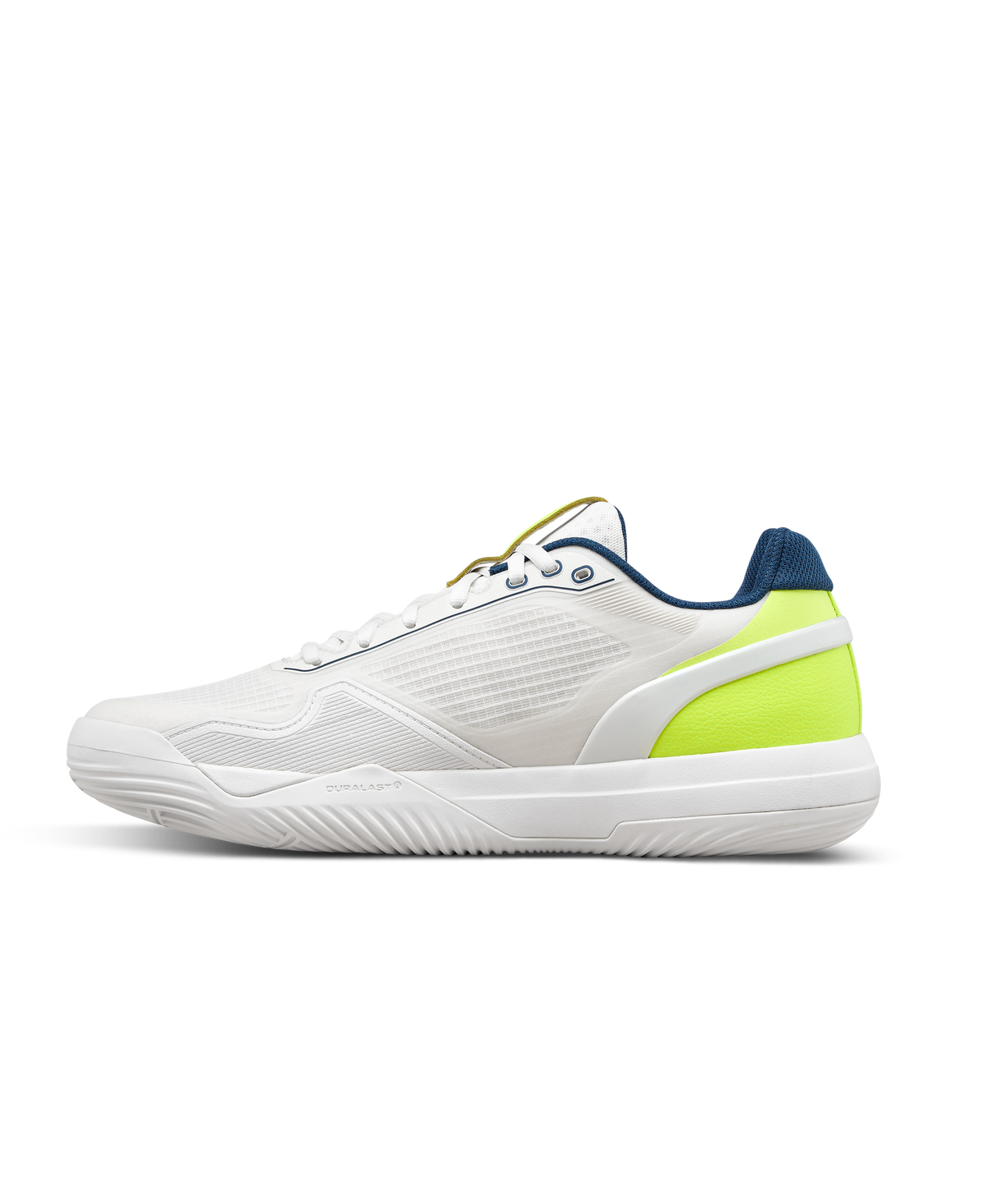 Wilson Rush Pro 5 Mens Padel Shoes, Snow White/Safety Yellow - main view