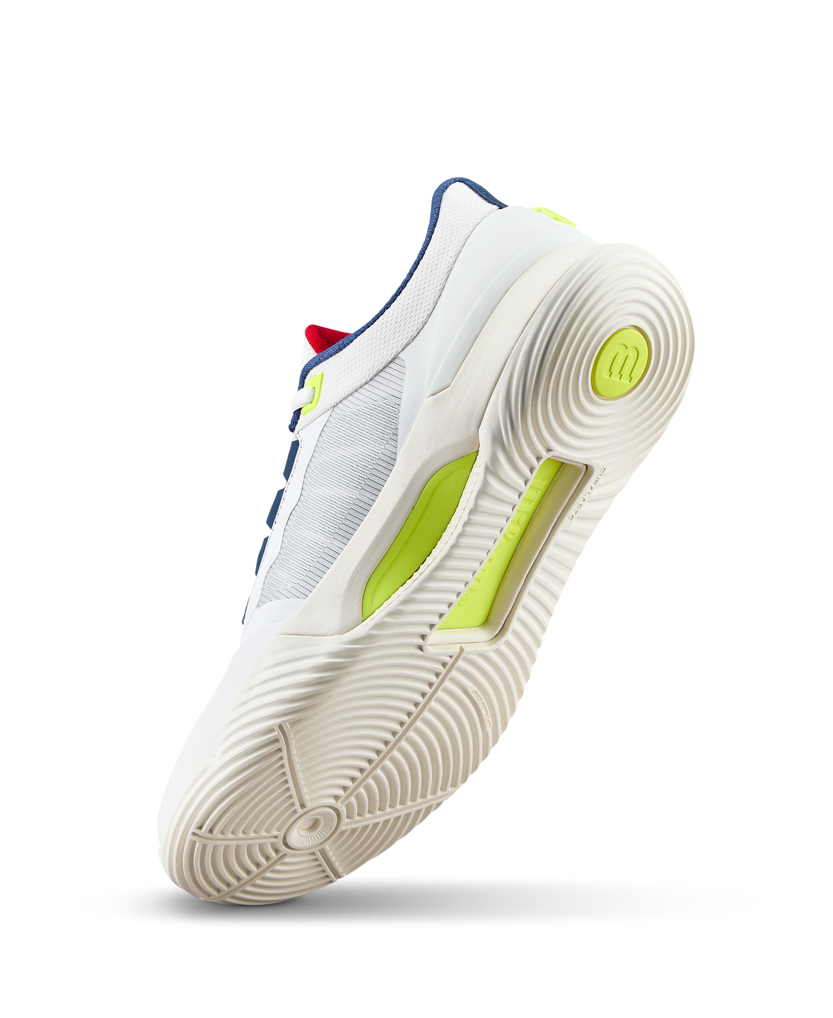 Wilson Intrigue Tour Womens Padel Shoes, Snow White/Papyrus/Safety Yellow - alternate view 3