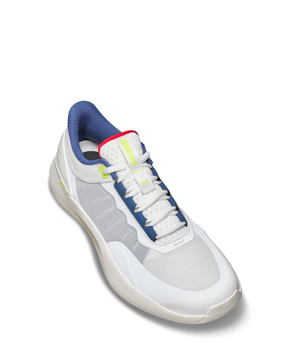 Wilson Intrigue Tour Womens Padel Shoes, Snow White/Papyrus/Safety Yellow - alternate view 2
