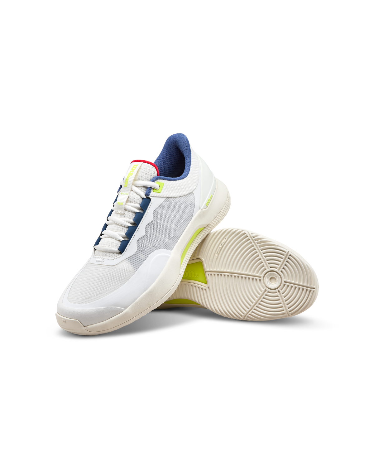 Wilson Intrigue Tour Womens Padel Shoes, Snow White/Papyrus/Safety Yellow - alternate view 6
