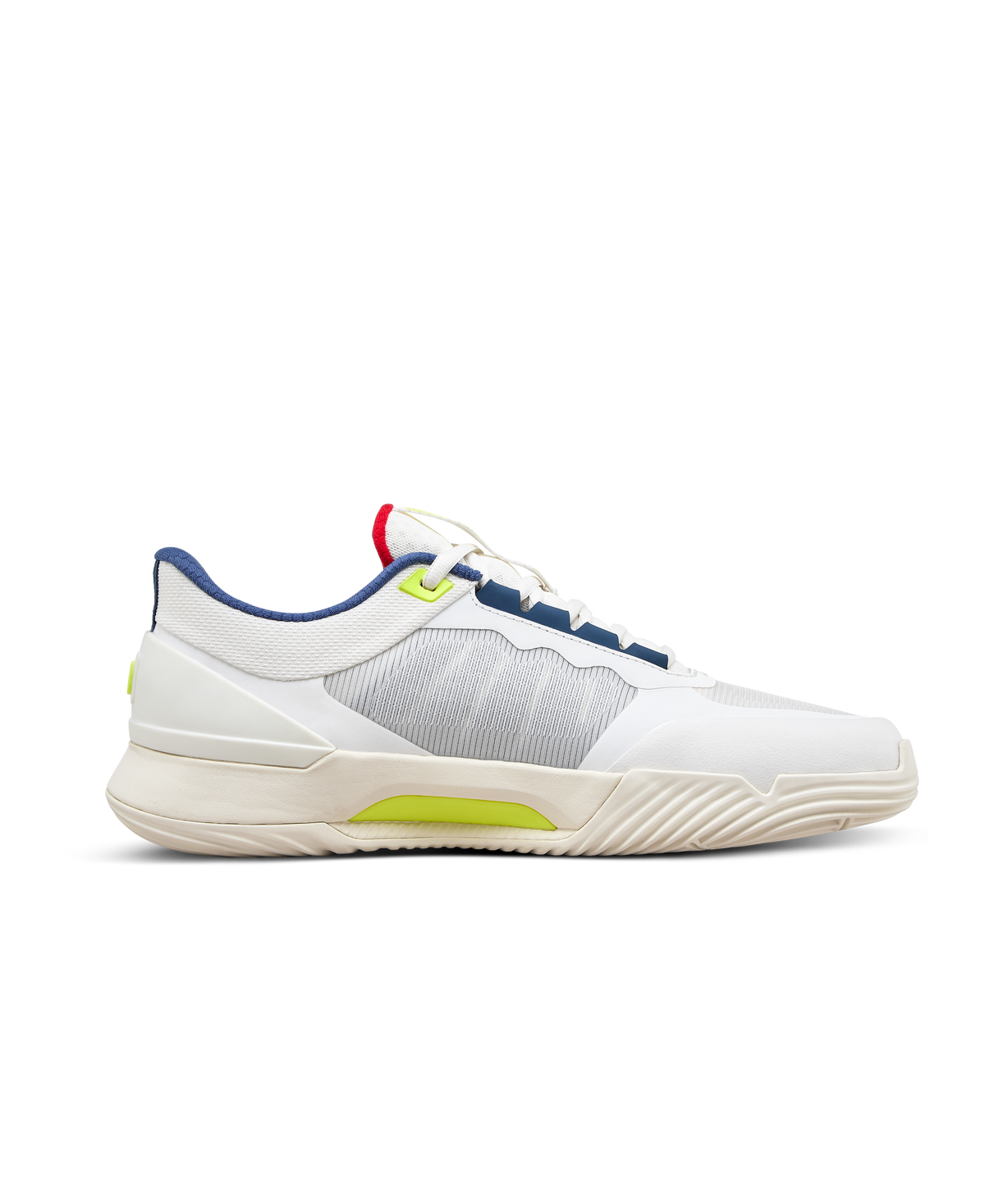 Wilson Intrigue Tour Womens Padel Shoes, Snow White/Papyrus/Safety Yellow - alternate view 1
