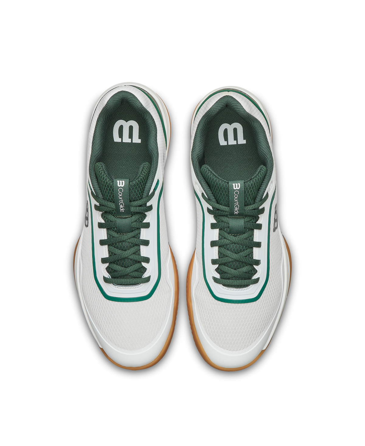 Wilson CourtGlide Mens Tennis Shoes, White/Sycamore/Gum - alternate view 4