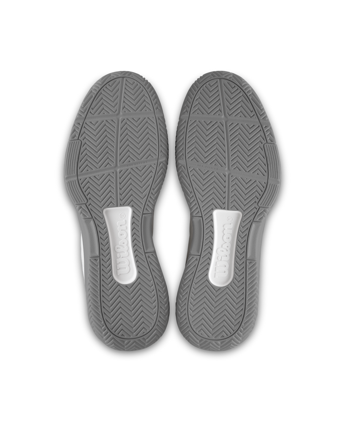 Wilson CourtGlide Mens Tennis Shoes, White/Navy Blazer/Quarry - pair view