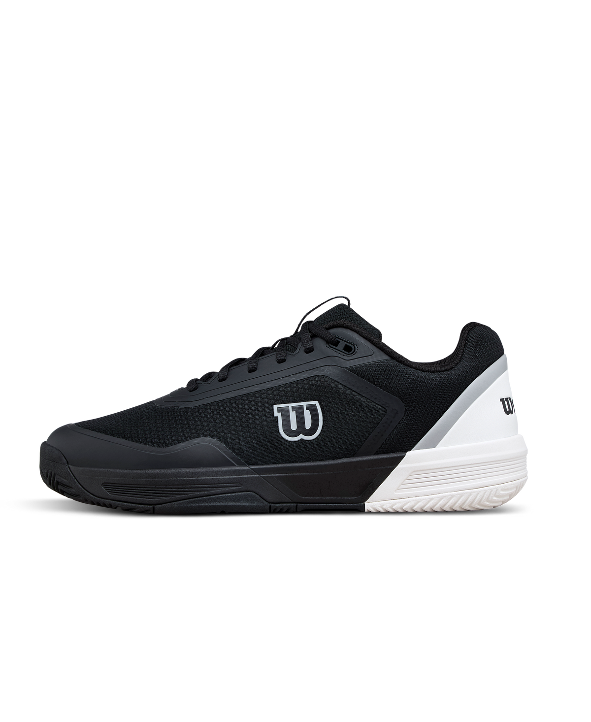 Wilson CourtGlide Mens Tennis Shoes, Black/White/Lunar Rock - main view
