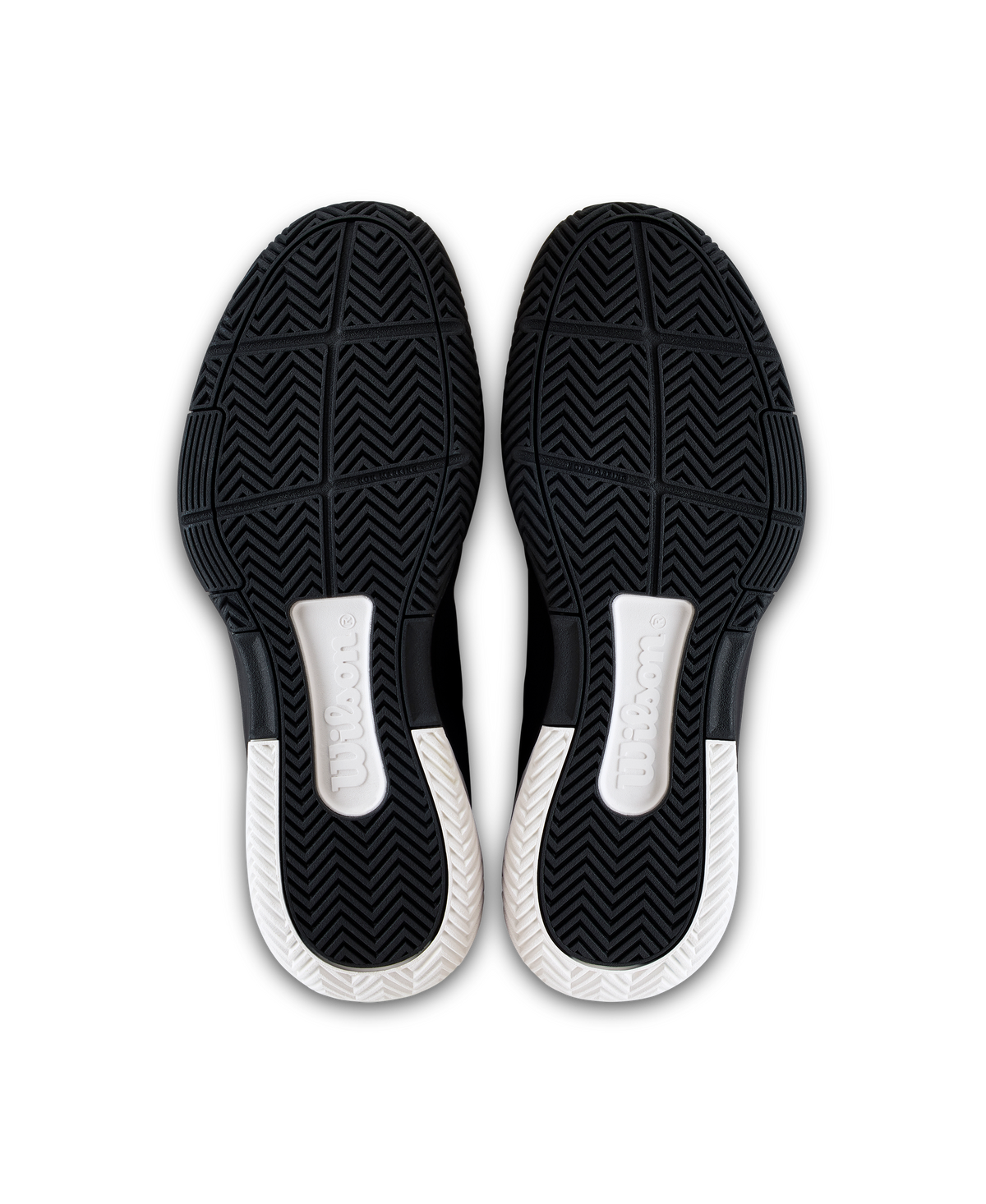 Wilson CourtGlide Mens Tennis Shoes, Black/White/Lunar Rock - pair view