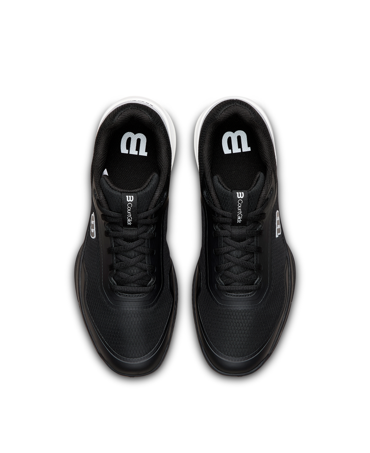 Wilson CourtGlide Mens Tennis Shoes, Black/White/Lunar Rock - alternate view 4