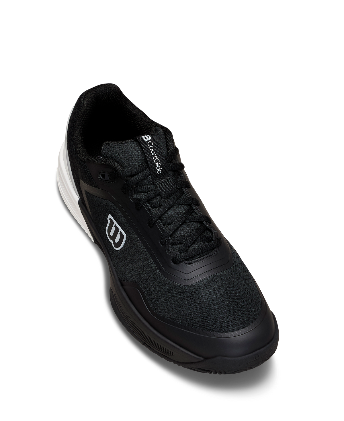 Wilson CourtGlide Mens Tennis Shoes, Black/White/Lunar Rock - alternate view 2