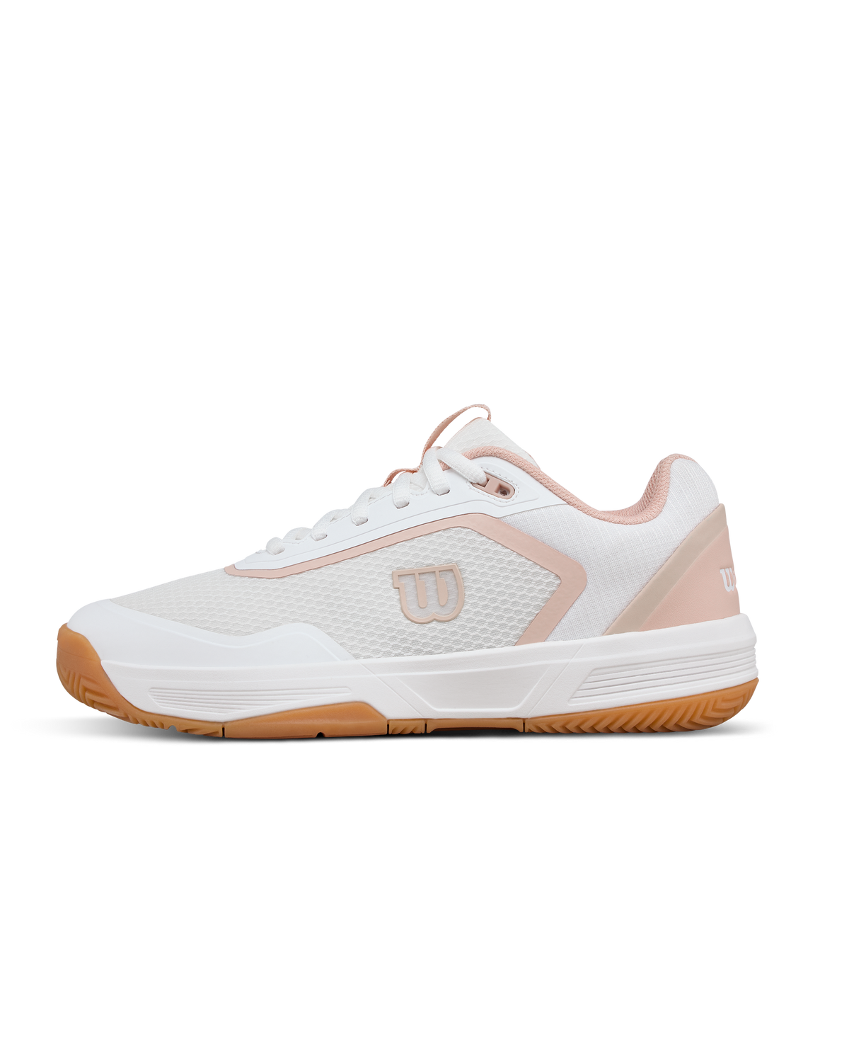 Wilson CourtGlide Womens Tennis Shoes, White/Cameo Rose/Gum - main view