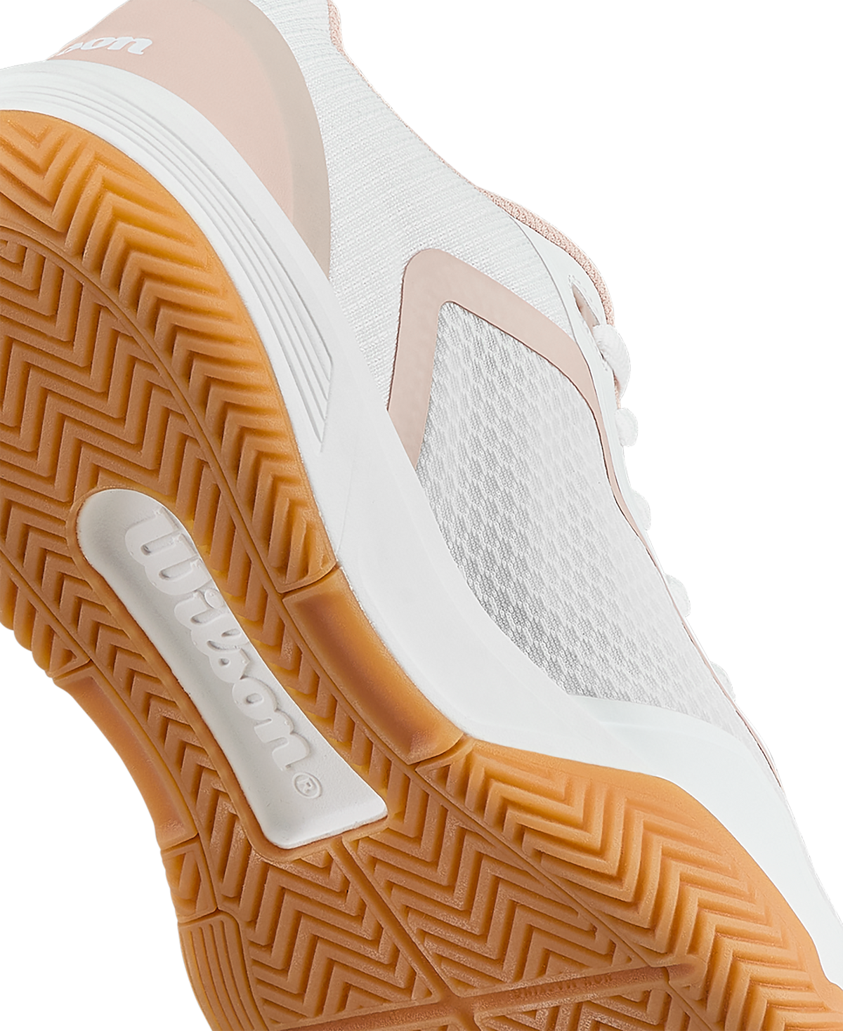 Wilson CourtGlide Womens Tennis Shoes, White/Cameo Rose/Gum - alternate view 8