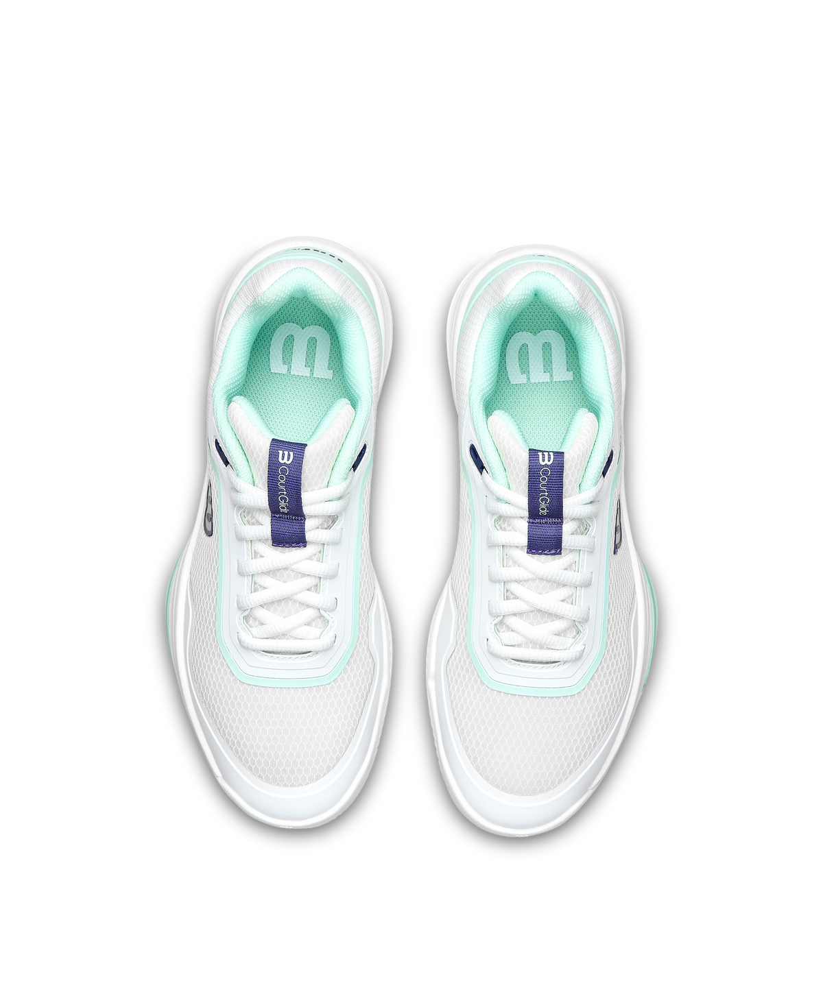 Wilson CourtGlide Womens Tennis Shoes, White/Bay/Skipper Blue - alternate view 4
