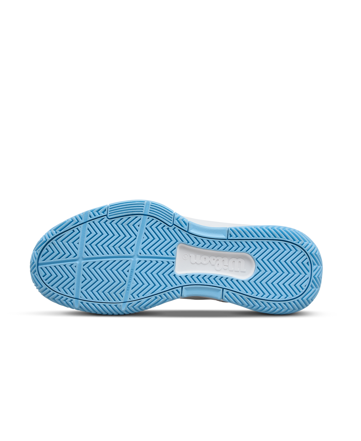 Wilson CourtGlide Womens Tennis Shoes, White/Airy Blue/Navy Blazer - alternate view 6