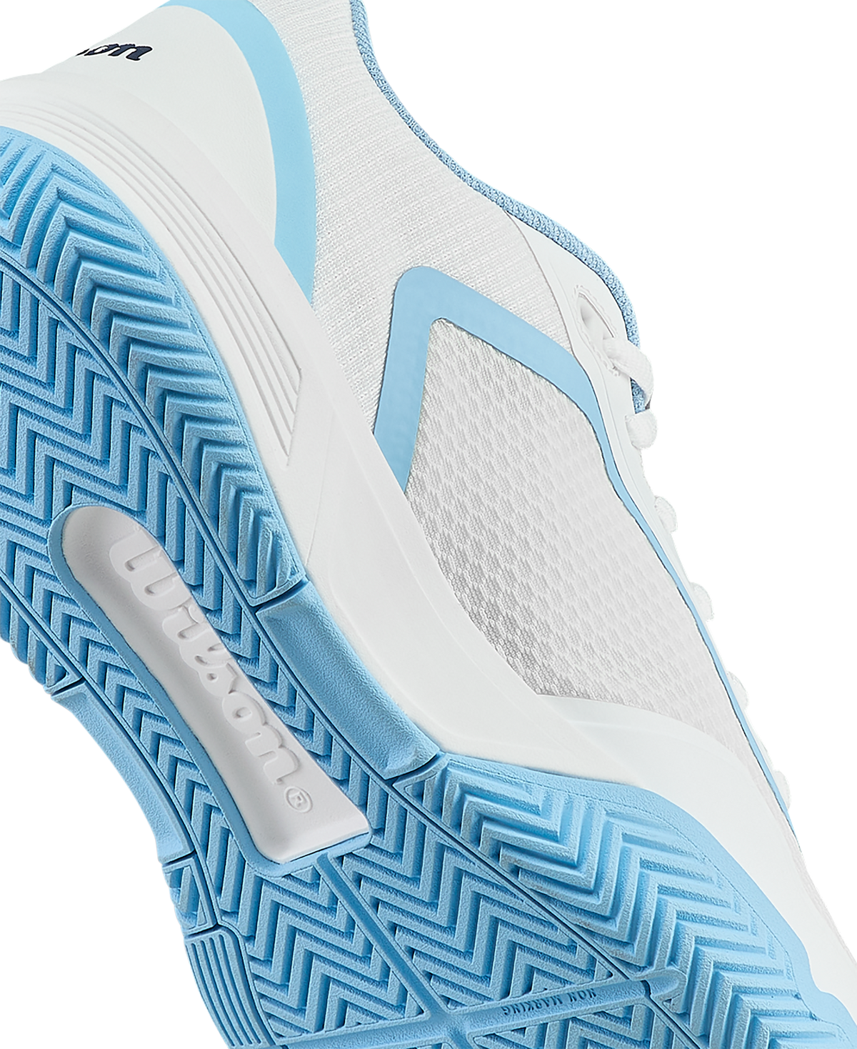 Wilson CourtGlide Womens Tennis Shoes, White/Airy Blue/Navy Blazer - alternate view 7