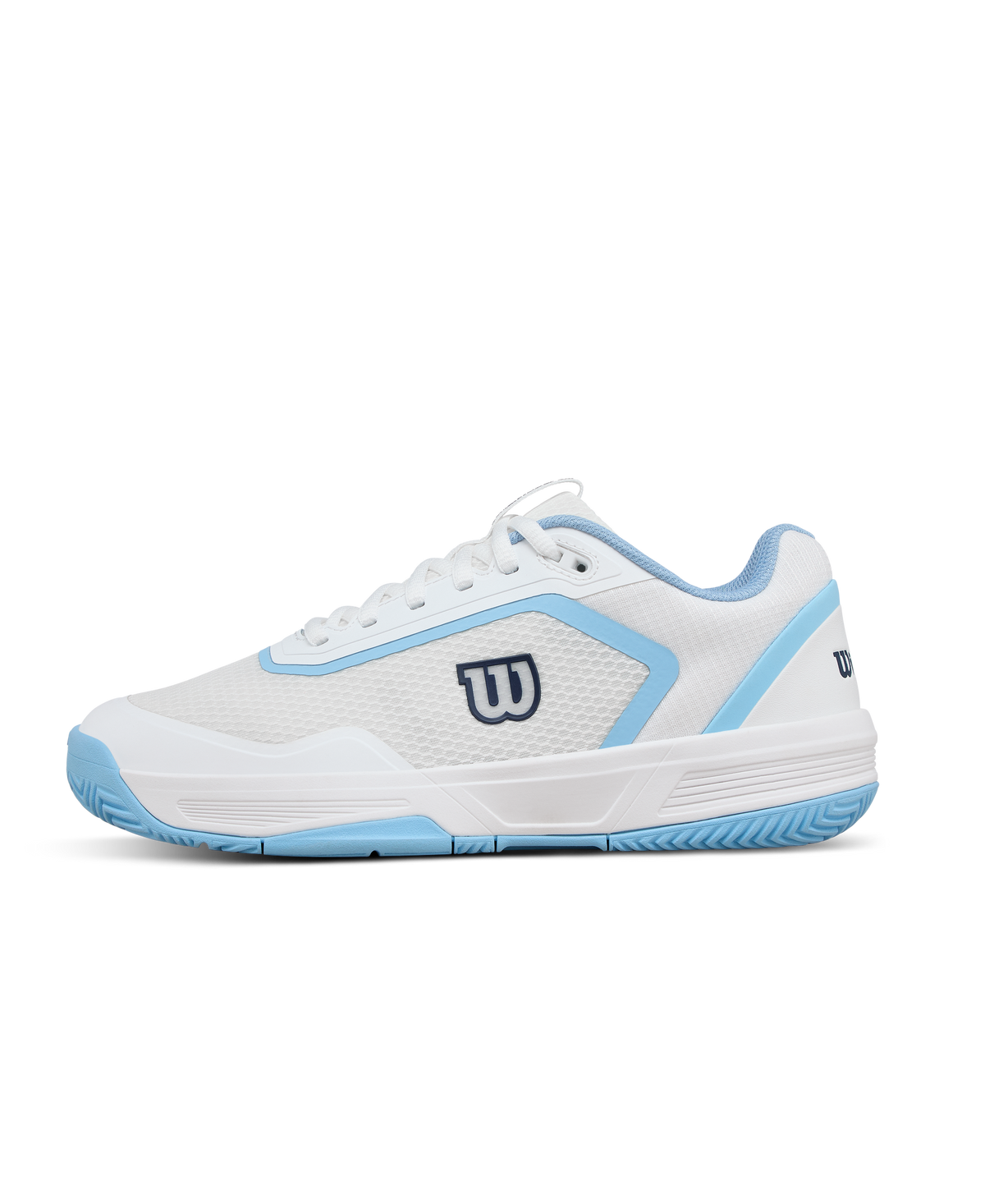Wilson CourtGlide Womens Tennis Shoes, White/Airy Blue/Navy Blazer - main view