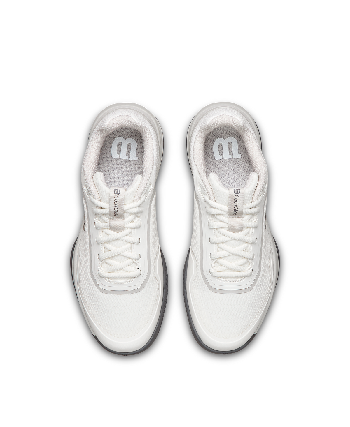 Wilson CourtGlide Womens Tennis Shoes, Snow White/Lunar Rock/Quiet Shade - alternate view 4