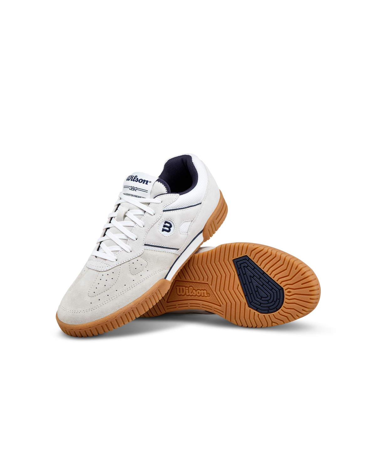 Wilson SBR Unisex Lifestyle Sneakers, Snow White/Navy Blazer/Gum - alternate view 6