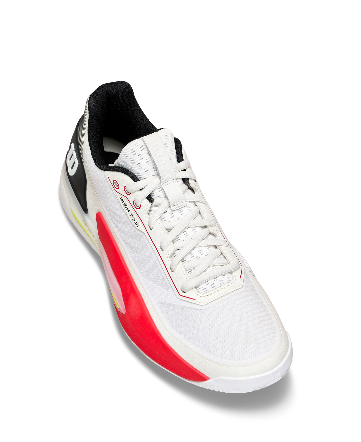 Wilson Rush Tour 5 Clay Mens Tennis Shoes, White/Black/Infrared - alternate view 2