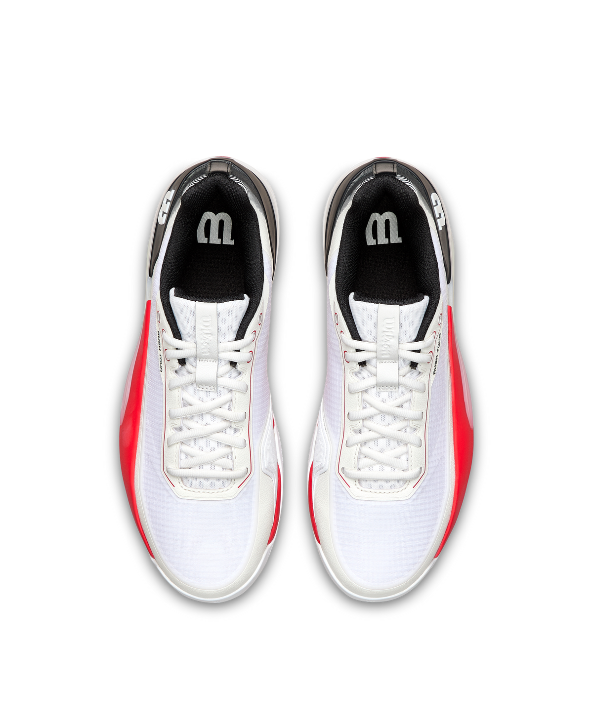 Wilson Rush Tour 5 Clay Mens Tennis Shoes, White/Black/Infrared - alternate view 4