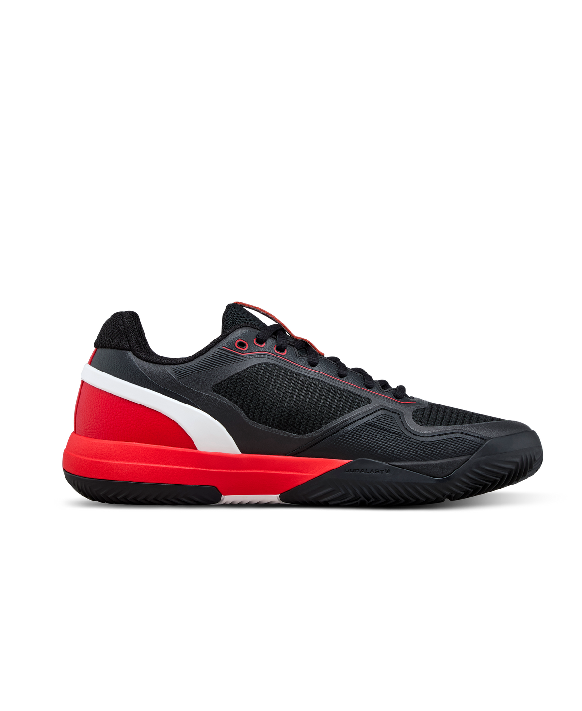 Wilson Rush Pro 5 Clay Mens Tennis Shoes, Black/Infrared/White - alternate view 1