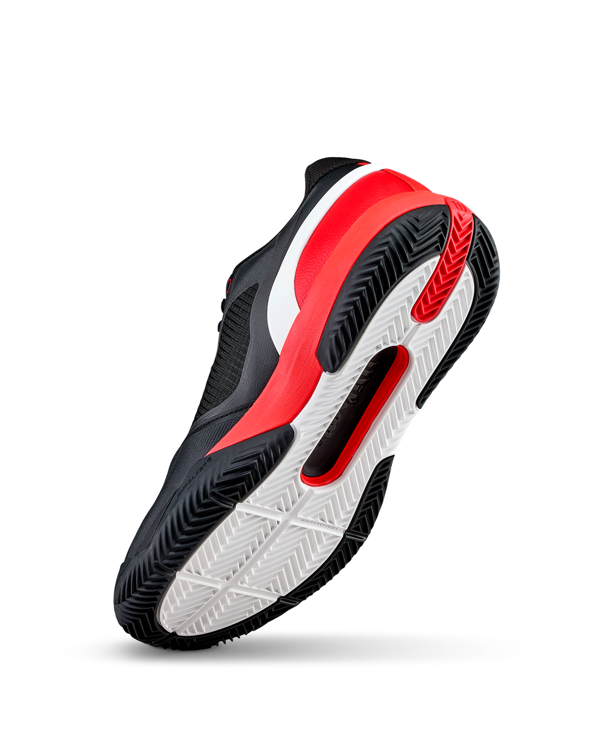 Wilson Rush Pro 5 Clay Mens Tennis Shoes, Black/Infrared/White - alternate view 3