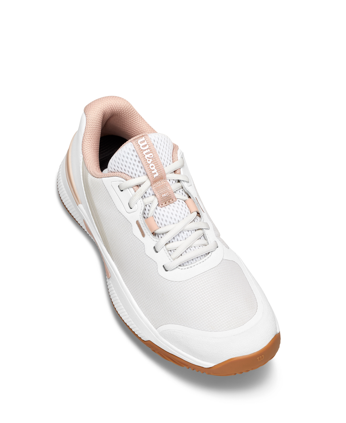 Wilson Intrigue Pro Clay Womens Tennis Shoes, Clear White/Cameo Rose/Gum - alternate view 2